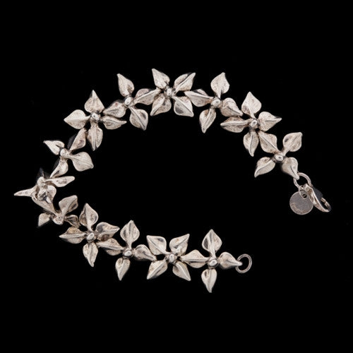 Tiffany & Co. Silver Flower Petal Link Bracelet - 66mint Fine