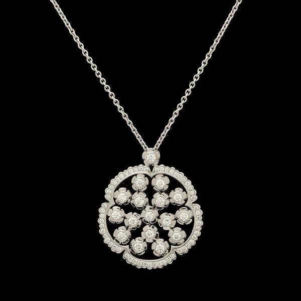 18 karat Rose Gold Diamond Butterfly Necklace - 66mint Fine Estate Jewelry