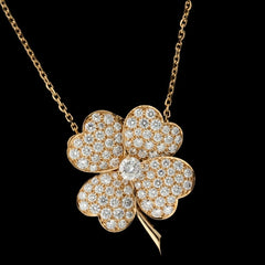 Ever Blossom Necklace, Yellow Gold, Onyx & Diamonds - Categories