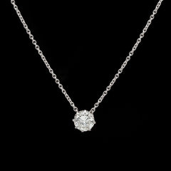 1.01-ct Diamond & Gold Solitaire Pendant-Necklace - 66mint Fine