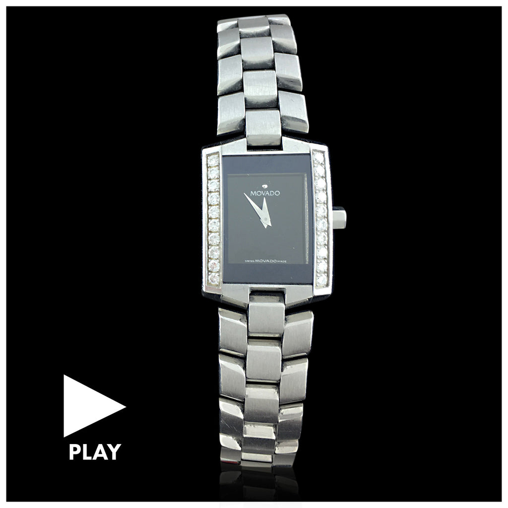 Movado diamond bezel discount men's