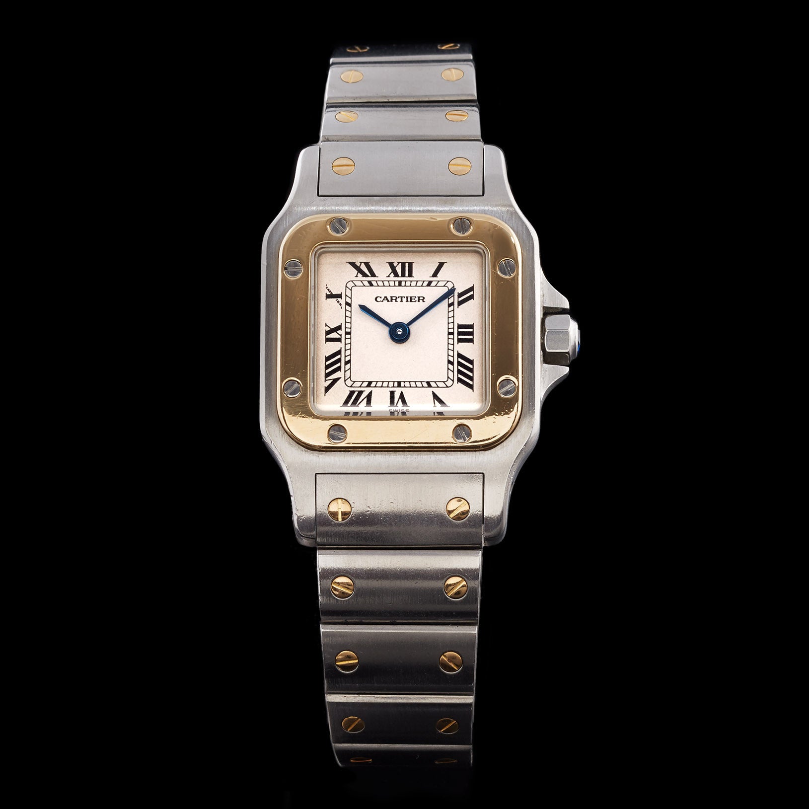 Cartier 2 Tone Santos Watch