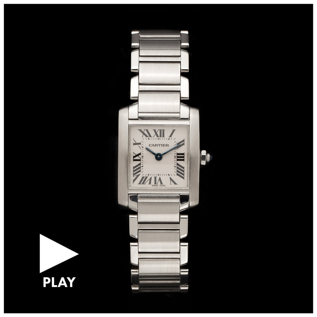 VLTT- Cartier Tank Francaise Small Model 25mm x 20mm Stainless - Franklin  Fine Jewelry