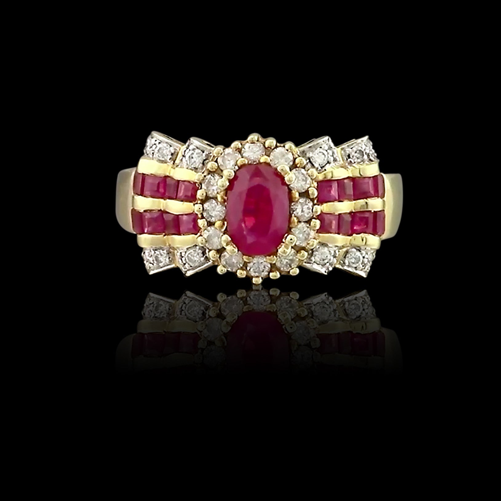 Ruby hot sale bow ring