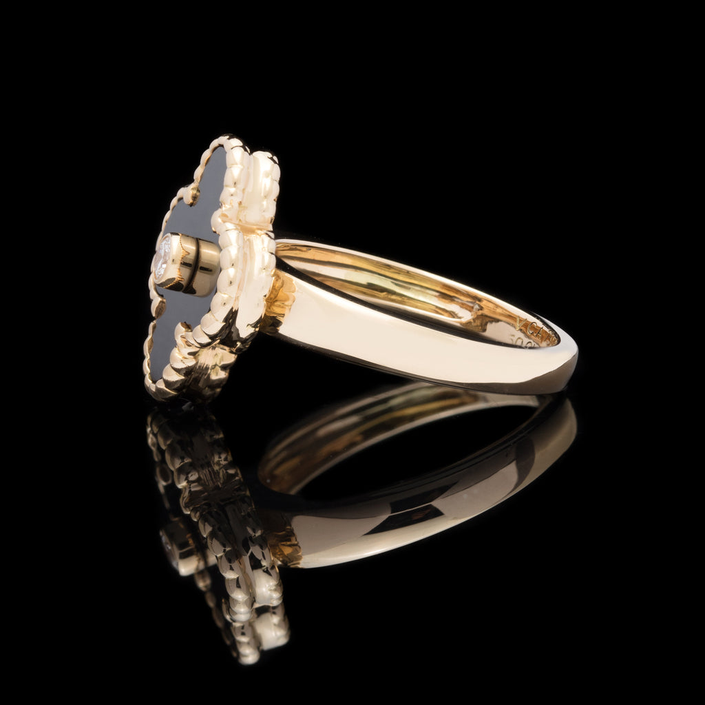 Diamond & Onyx Ring by Van Cleef & Arpels – Nally Jewels