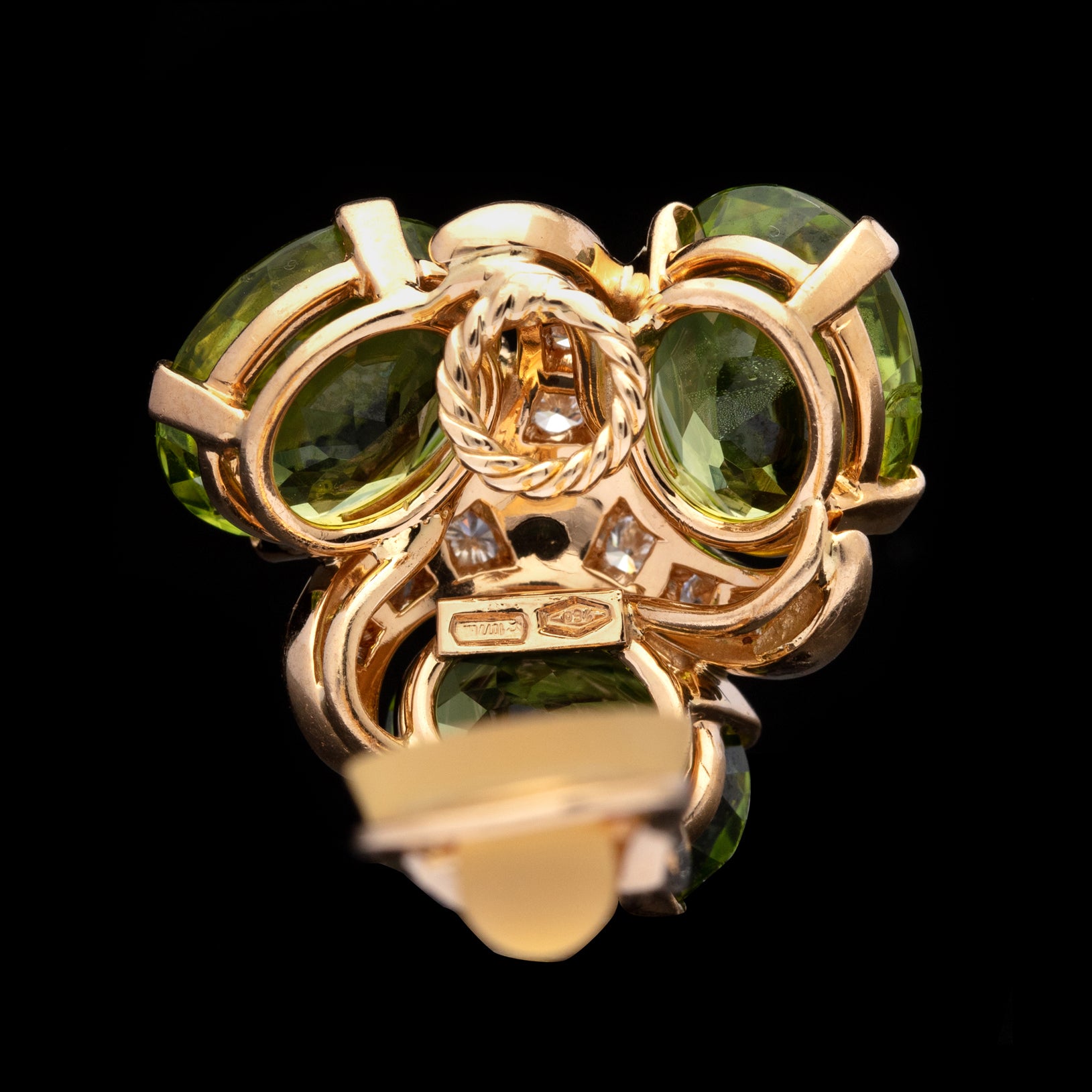 Verdura three hot sale stone ring