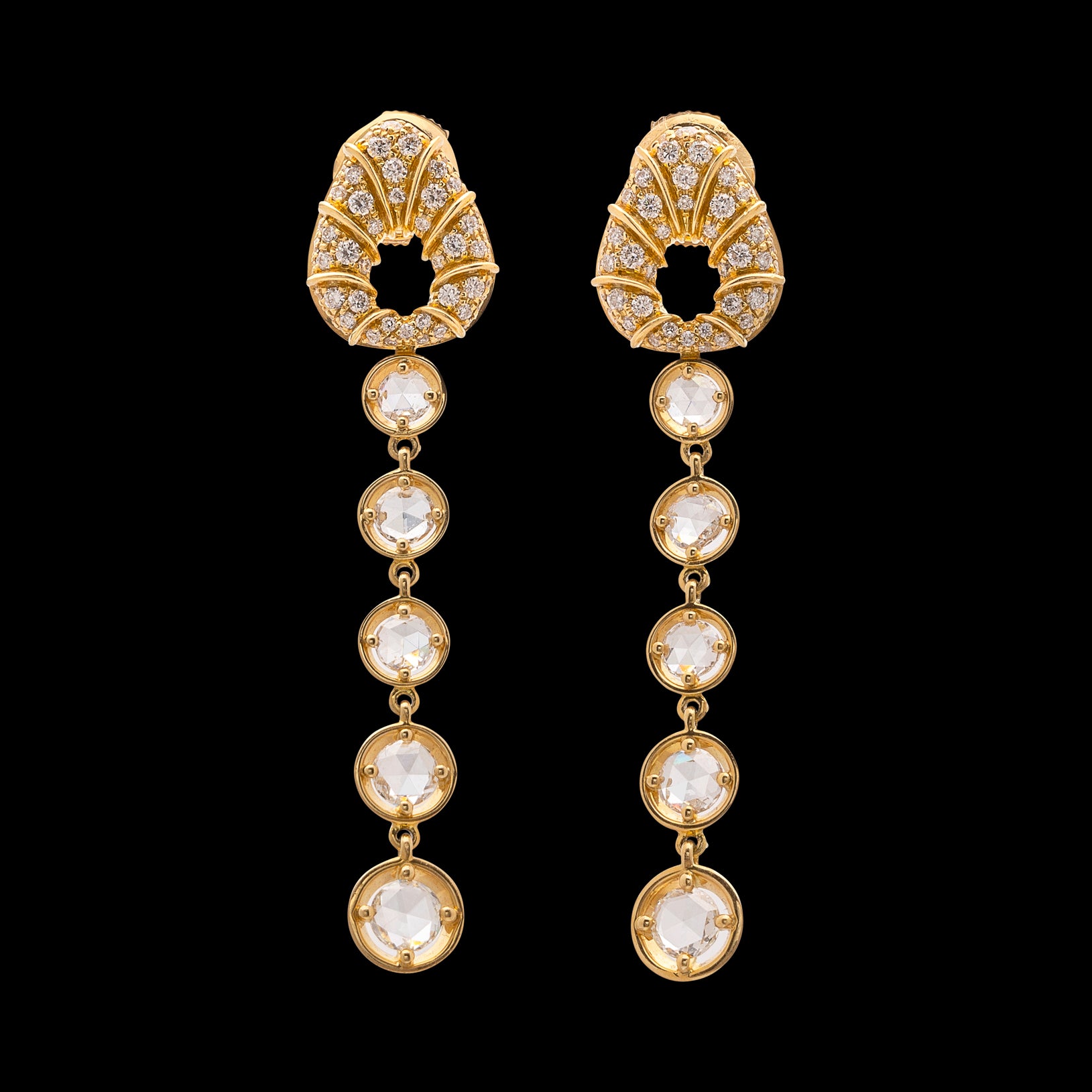 Marina B. Diamond 18k Gold Earrings