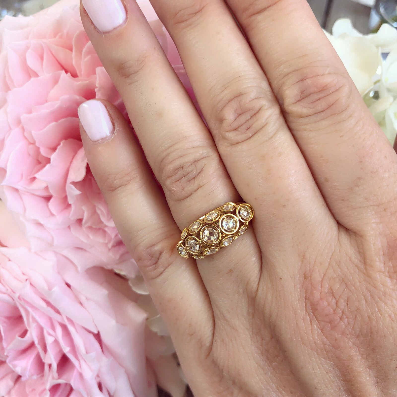 Marina B. Diamond & 18k Gold Dome Ring