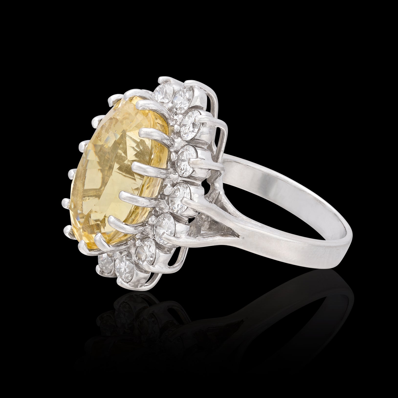 Yellow Sapphire Valentino Ring - Intini Jewels