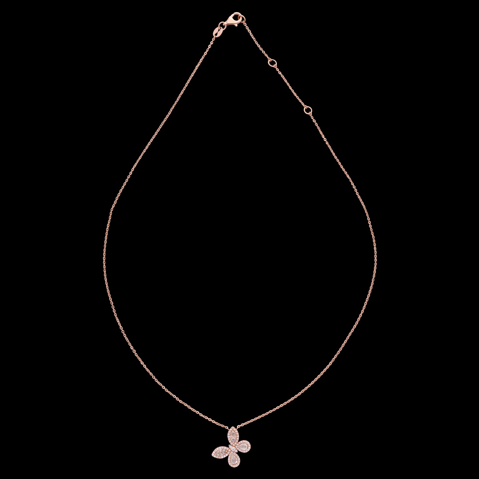 Louis Vuitton 18K Diamond Star Blossom Pendant Necklace - 18K Rose