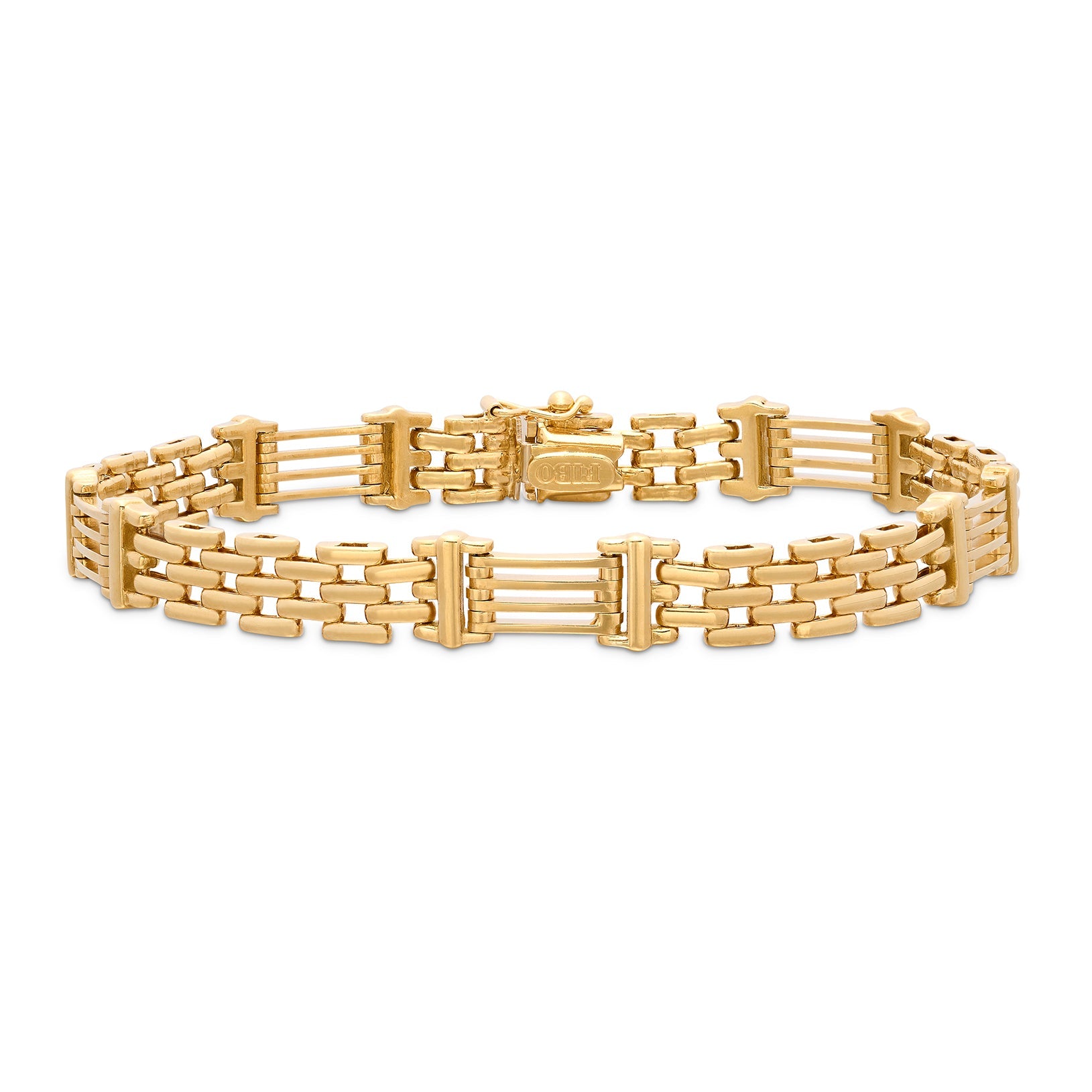 Italian 18k Gold Link Bracelet, by Fibo - 66mint Fine Estate Jewelry