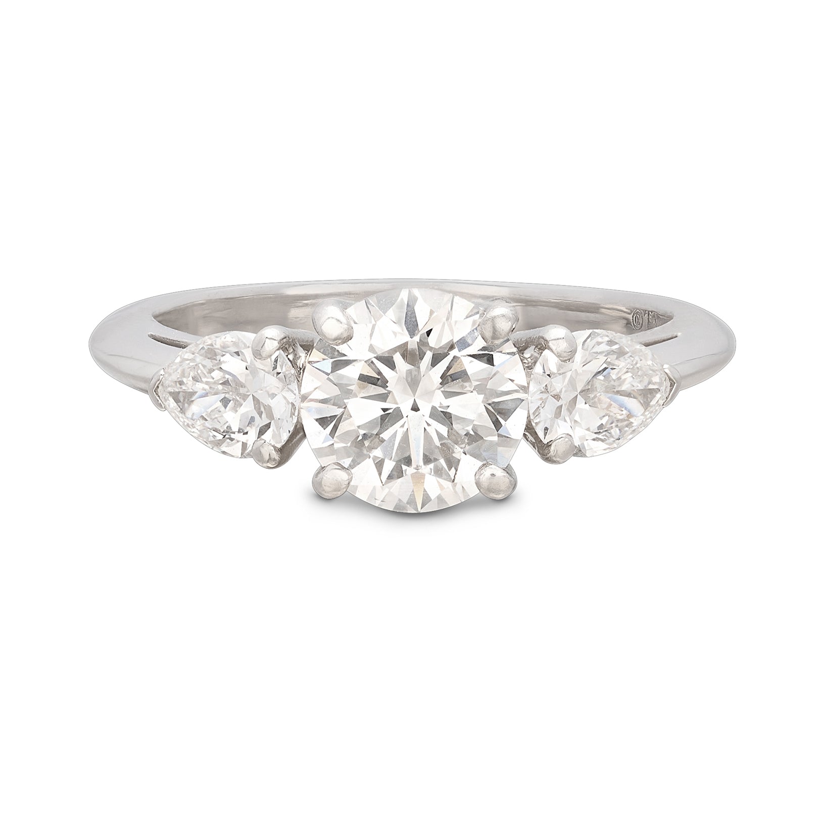 Tiffany & Co. 1.25-cts. F/VS1 Diamond & Platinum Engagement Ring - 66mint  Fine Estate Jewelry
